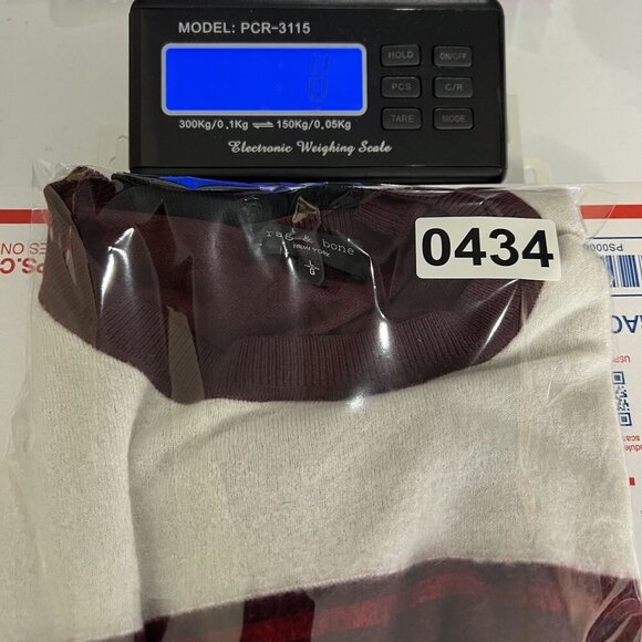 Rag & Bone L Extra Fine Merino Wool Blend Sweater Color Block Quiet Luxury - Picture 16 of 16